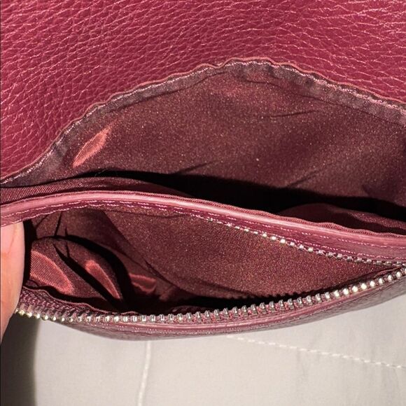 Giani Bernini leather cross body bag burgandy - Picture 5 of 7